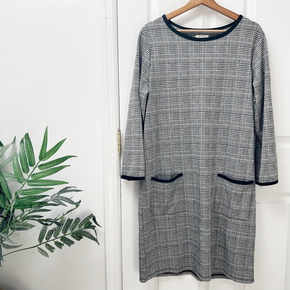 Mac Studio Modest Long Sleeve Gingham Midi Dress - Picture 1 of 7